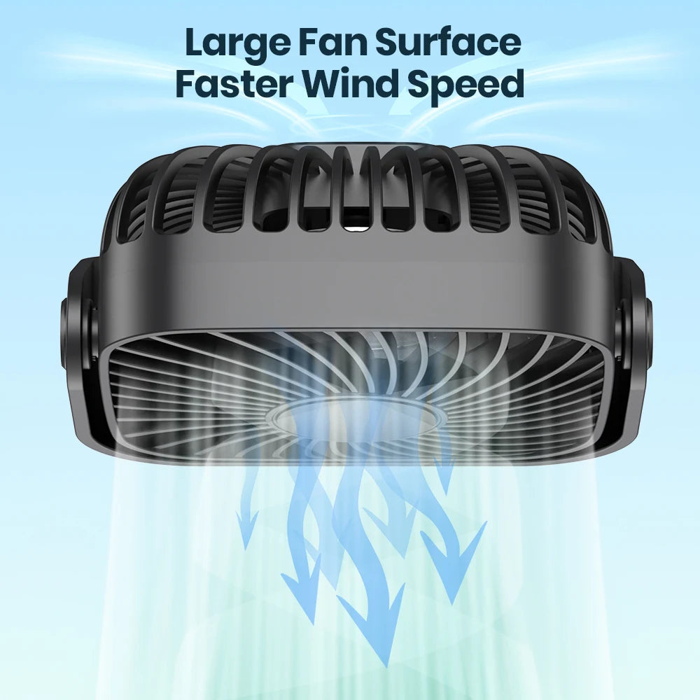 TOPK 4Inch USB Mini Portable Fan 3 Speeds Quiet Desk Table Personal Fan,360°Adjustment Standing Fans for Room Home