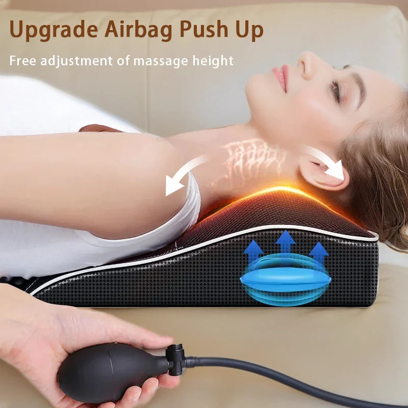 ReliefPro Elite™ – Heated Shiatsu Neck & Back Massager Pillow