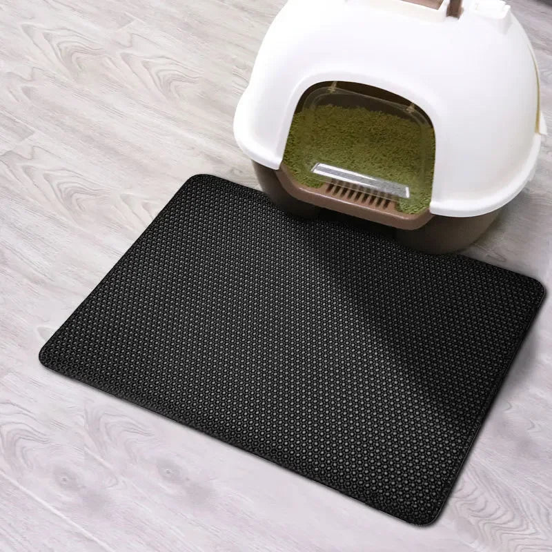 CleanPaw Duo™ – Double-Layer Waterproof Litter Mat