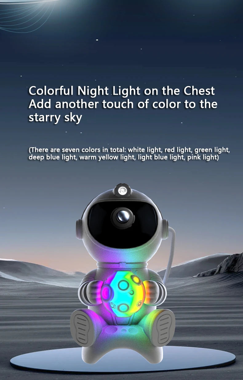 Gadgit Co™ Astronaut Galaxy Light Projector | Bluetooth Speaker, Remote