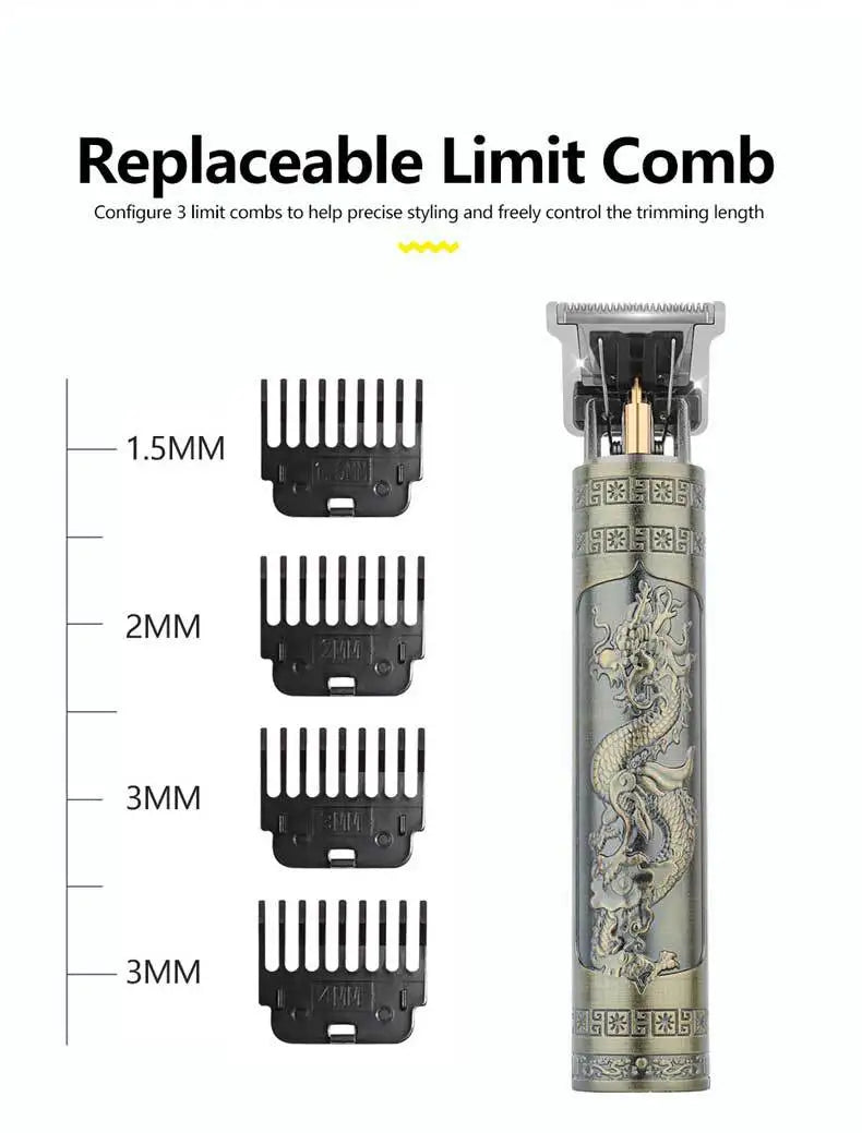 TrimMaster T9™ – Retro Precision Hair & Beard Trimmer