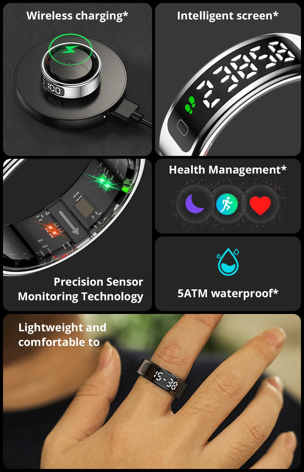COLMI R12 – Smart Health Ring with Display