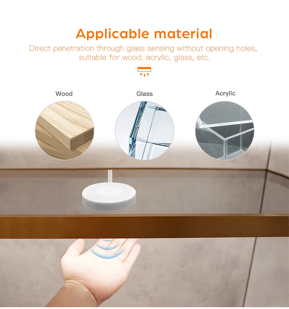 Gadgit Co Touch Sensor Dimmable LED Cabinet Bar Light | Aluminum, No-Hole, 50,000hr