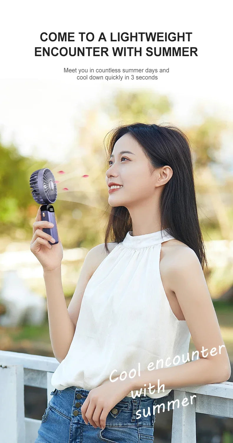 Gadgit Co™ 3-in-1 Portable Fan | Neck, Handheld & Desktop, 5 Speeds, USB Rechargeable