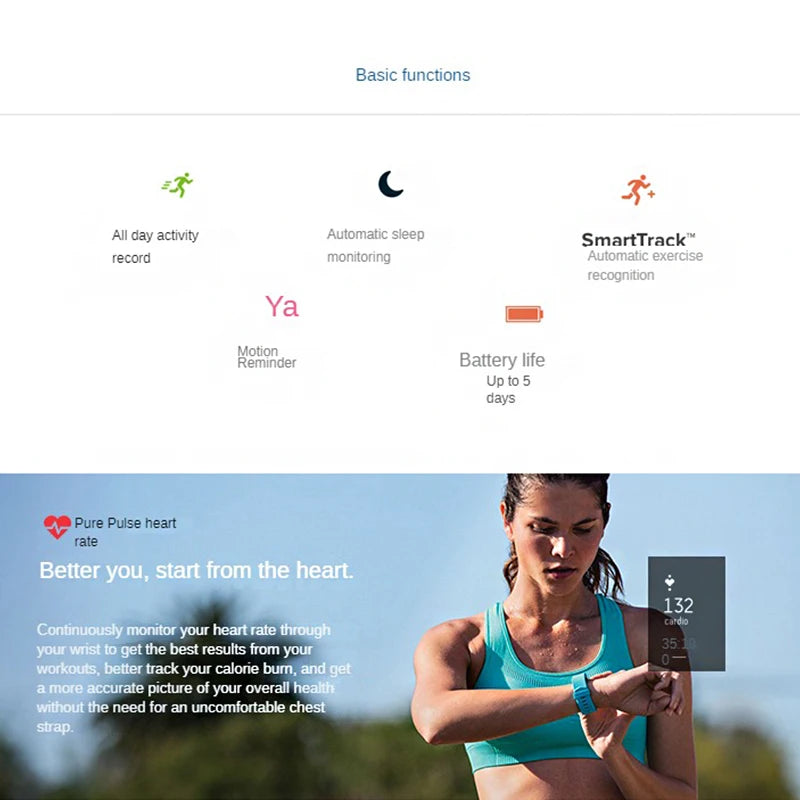 Fitbit Charge 2 – Heart Rate Fitness Tracker