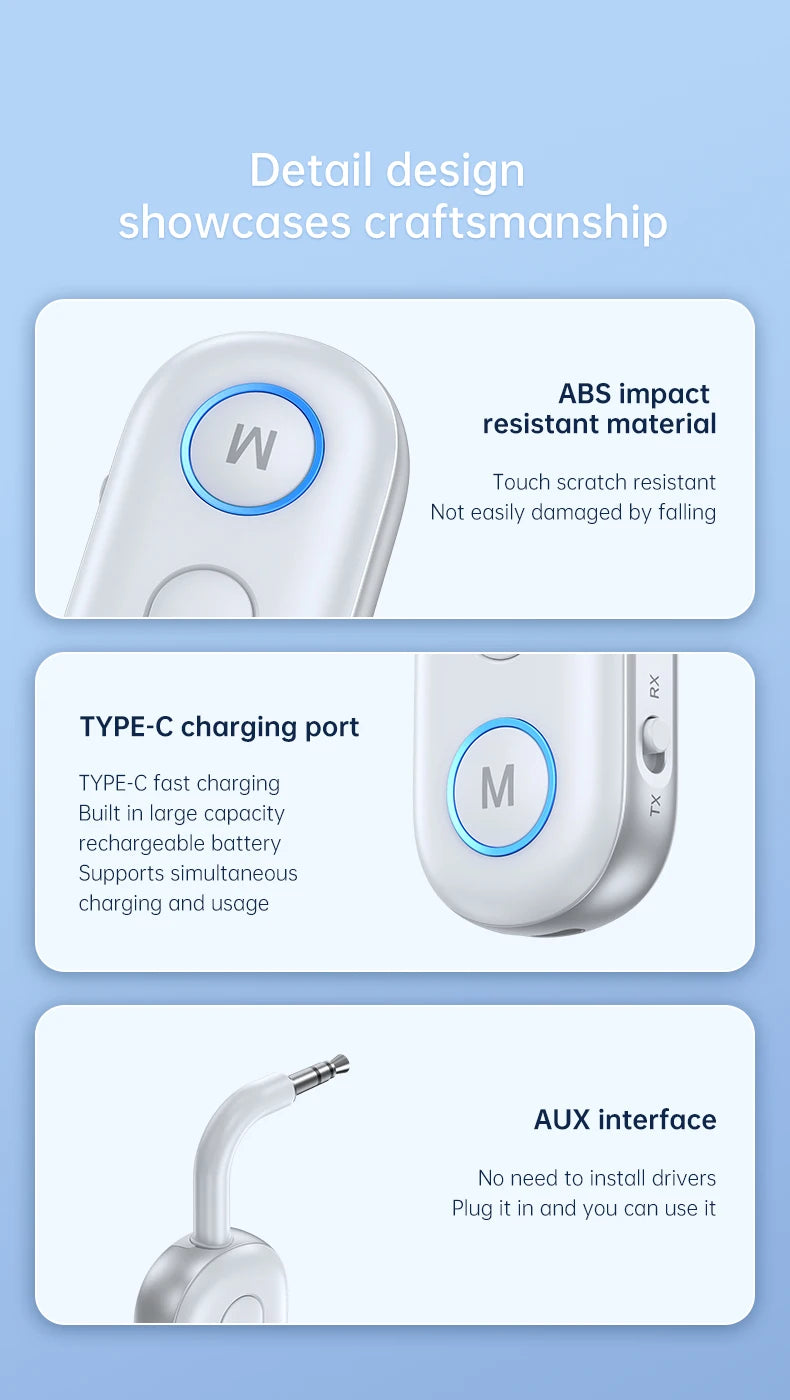 AirLink Pro™ – Bluetooth 5.3 Transmitter & Receiver Adapter