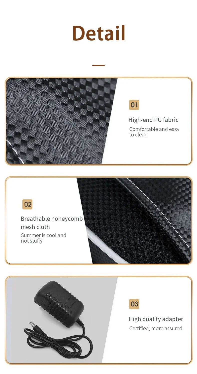 ReliefPro Elite™ – Heated Shiatsu Neck & Back Massager Pillow