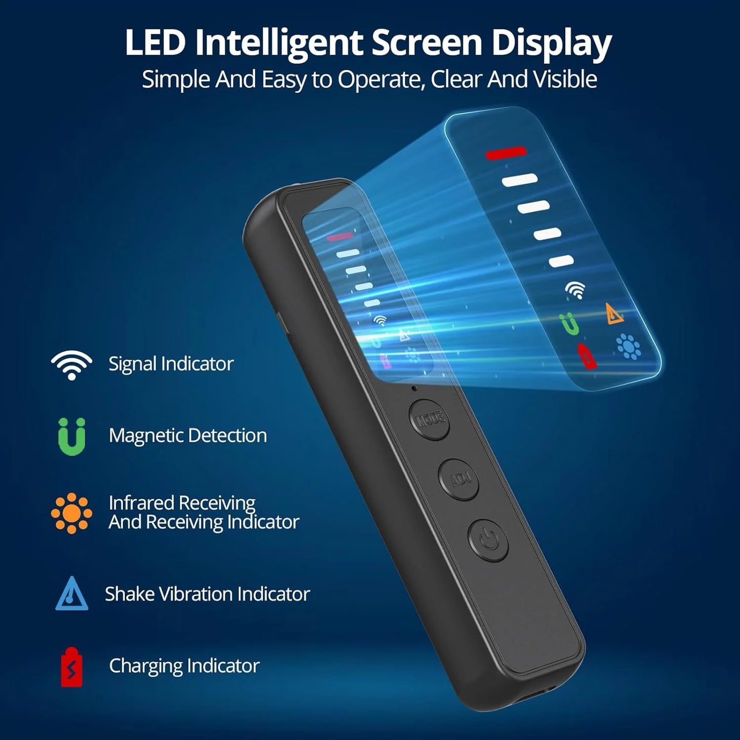 Gadgit Co AI-Powered Anti-Spy Detector | Hidden Camera, Bug & GPS Tracker Scanner
