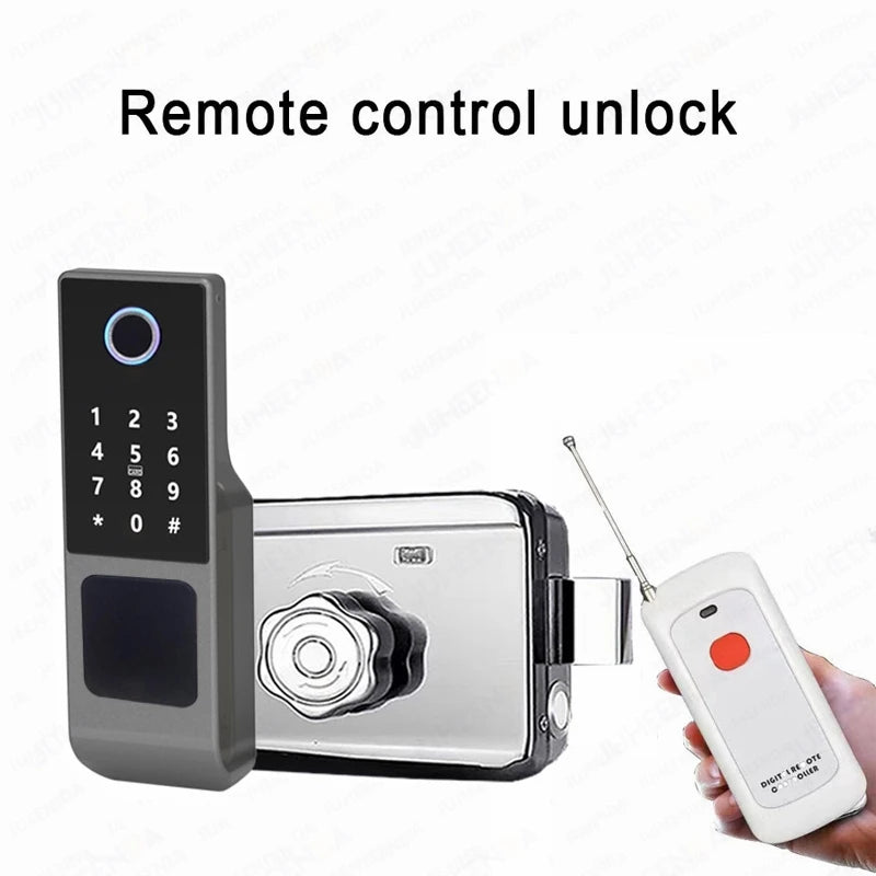 Gadgit Co Smart Outdoor Door Lock | WiFi, Fingerprint, App & Remote, IP66 Waterproof