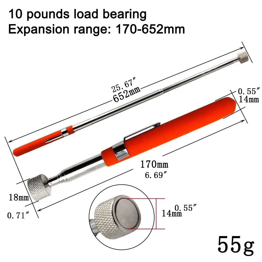 Gadgit Co MagGrip™ Retractable Magnetic Pickup Tool | 5, 8 & 10 lb