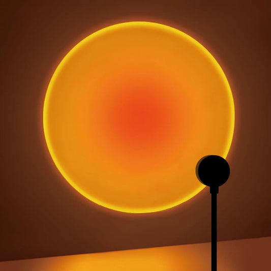 Gadgit Co SunsetCast™ USB Sunset Projection Lamp | Rotatable Atmosphere Light