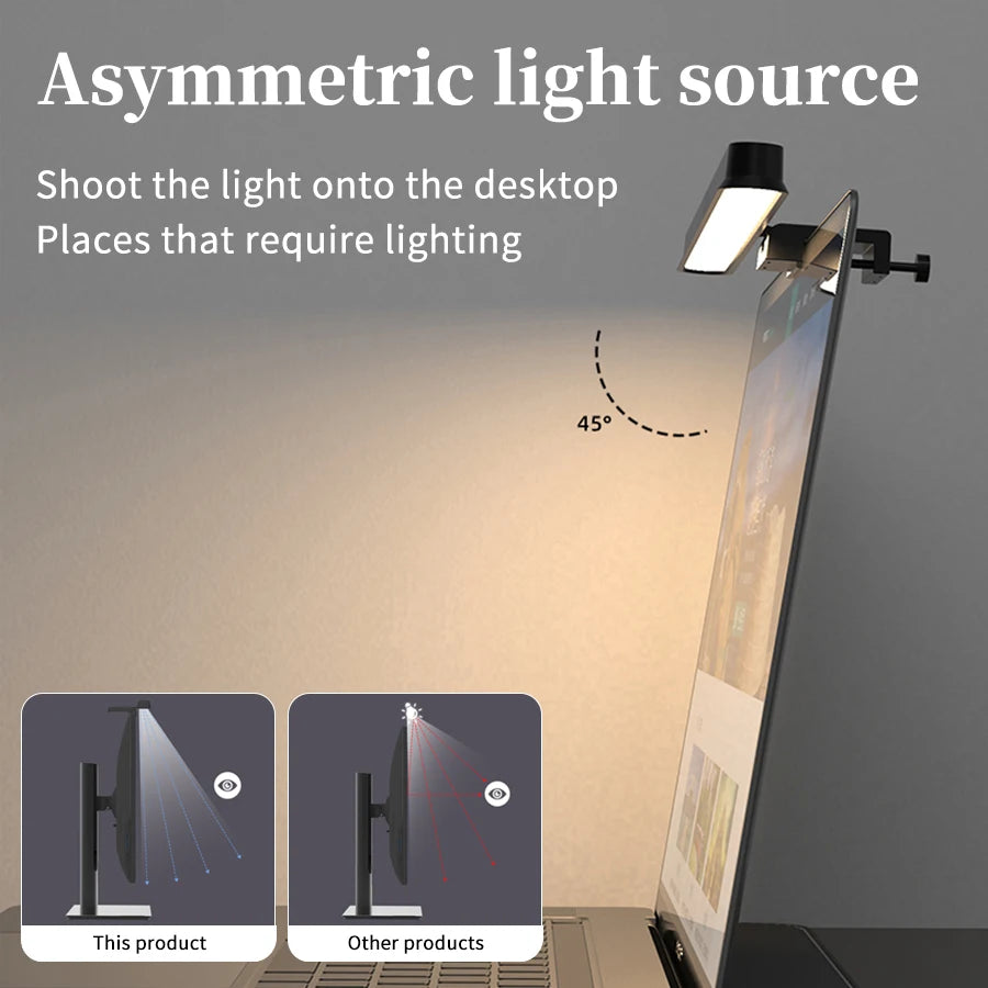 Gadgit Co™ Monitor Light Bar | Stepless Dimming, Anti-Glare, USB
