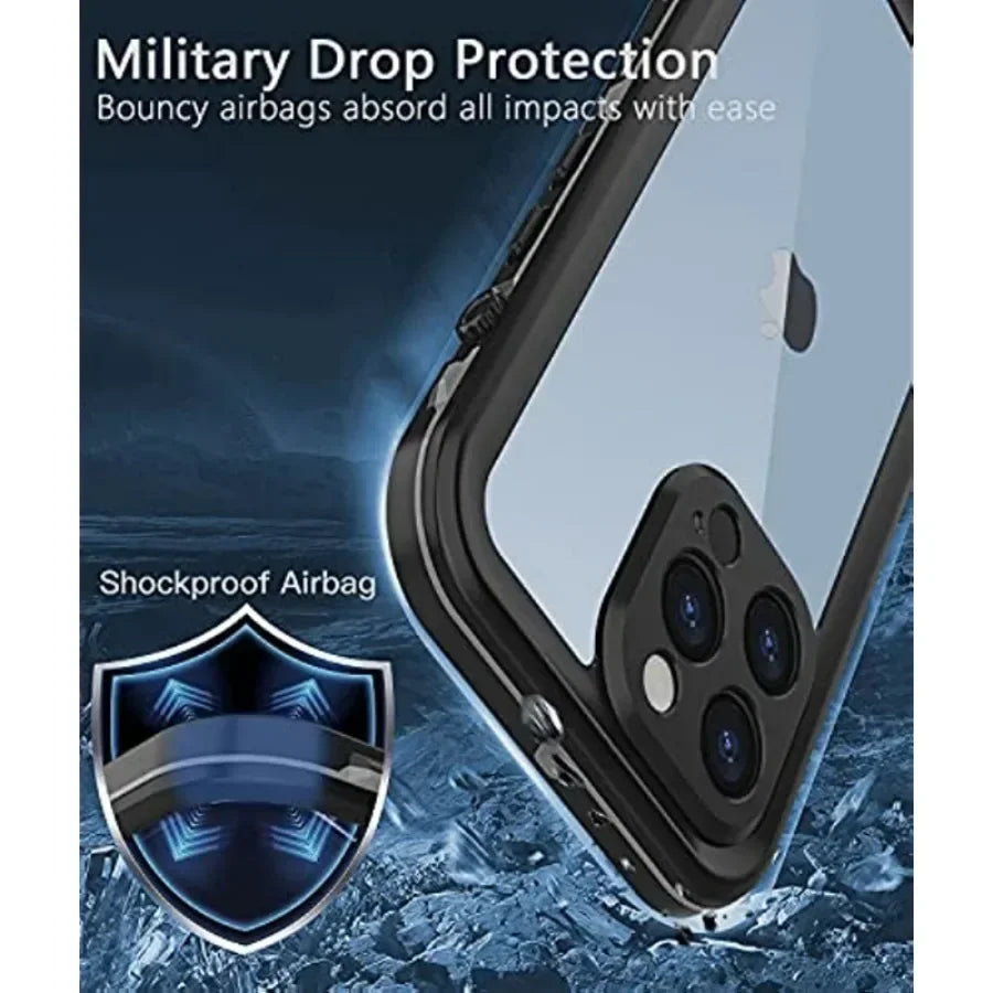 AquaShield Pro™ – IP68 Fully Sealed Waterproof iPhone Case