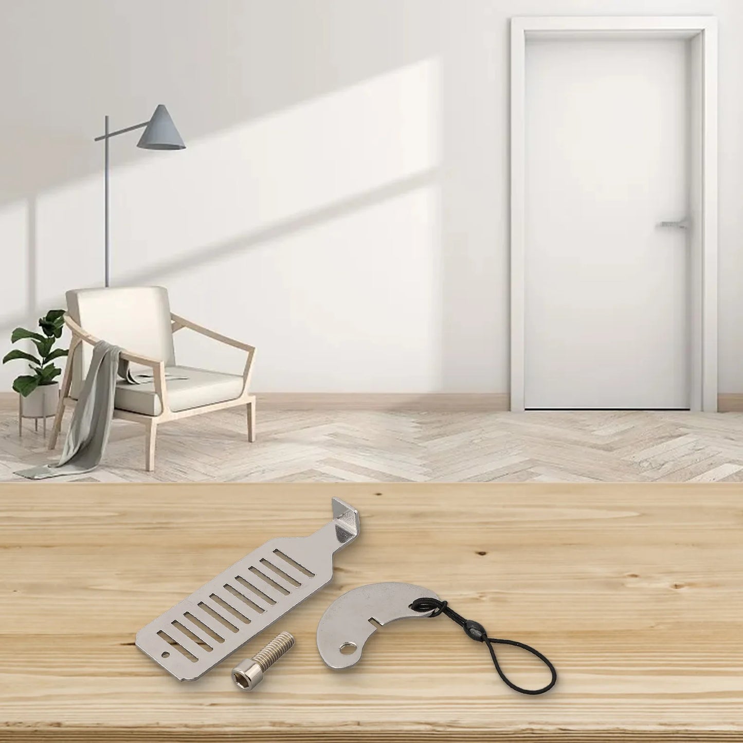 Gadgit Co Portable Stainless Steel Travel Door Lock | No-Drill, Hotel & Home Privacy