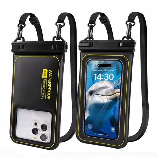 Gadgit Co™ – Floating Waterproof Phone Bag with Crossbody Strap (IPX8)