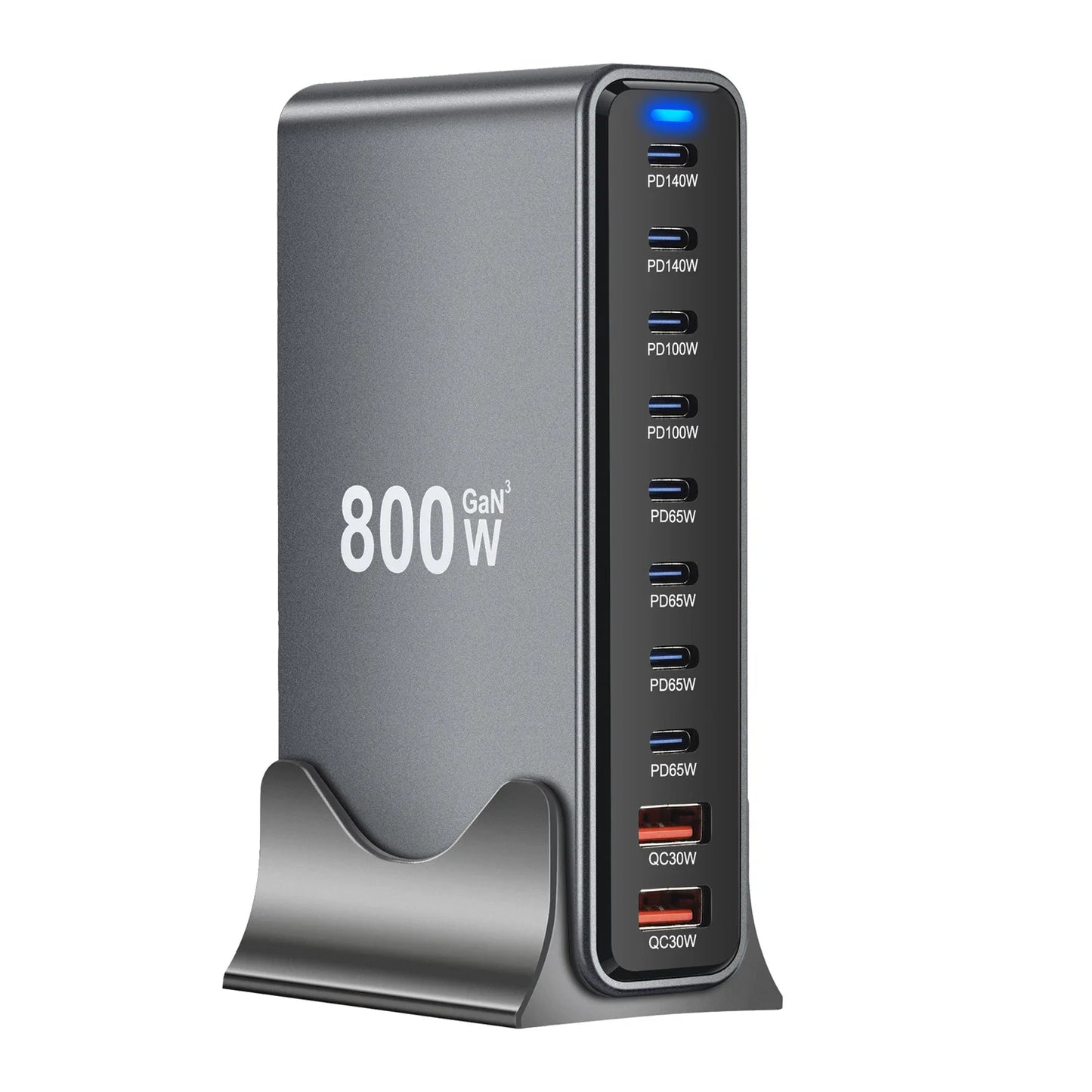 Gadgit Co PowerHub Station™ – Multi-Port GaN Desktop Charging Station | Up to 800W