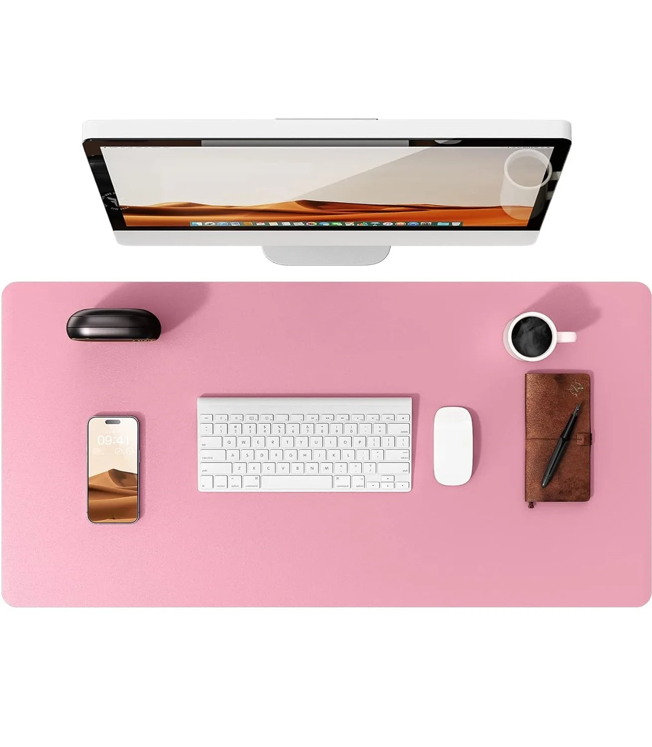 Gadgit Co™ PU Leather Desk Mat & Mouse Pad | Non-Slip, Waterproof, 5 Sizes