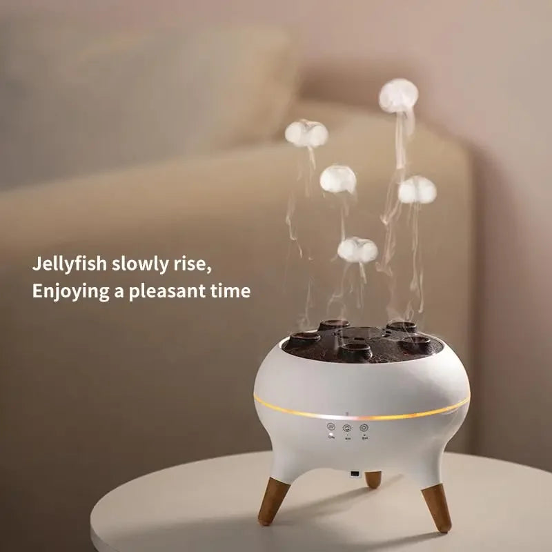 Gadgit Co Jellyfish Ultrasonic Humidifier & Aroma Diffuser | 250ml, 7 Colours, Remote