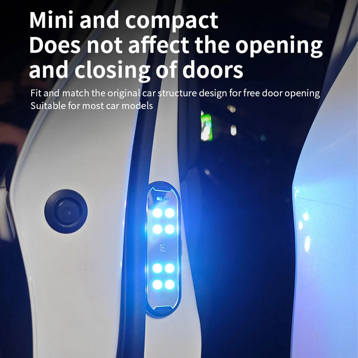 Gadgit Co RGB Car Door Warning Lights | Wireless, Auto Sensor, 2pcs