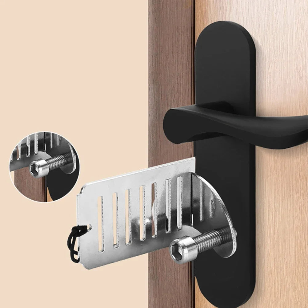 Gadgit Co Portable Stainless Steel Travel Door Lock | No-Drill, Hotel & Home Privacy
