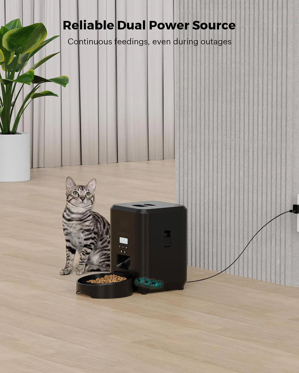 PetFlow Smart™ – Automatic Timed Pet Feeder