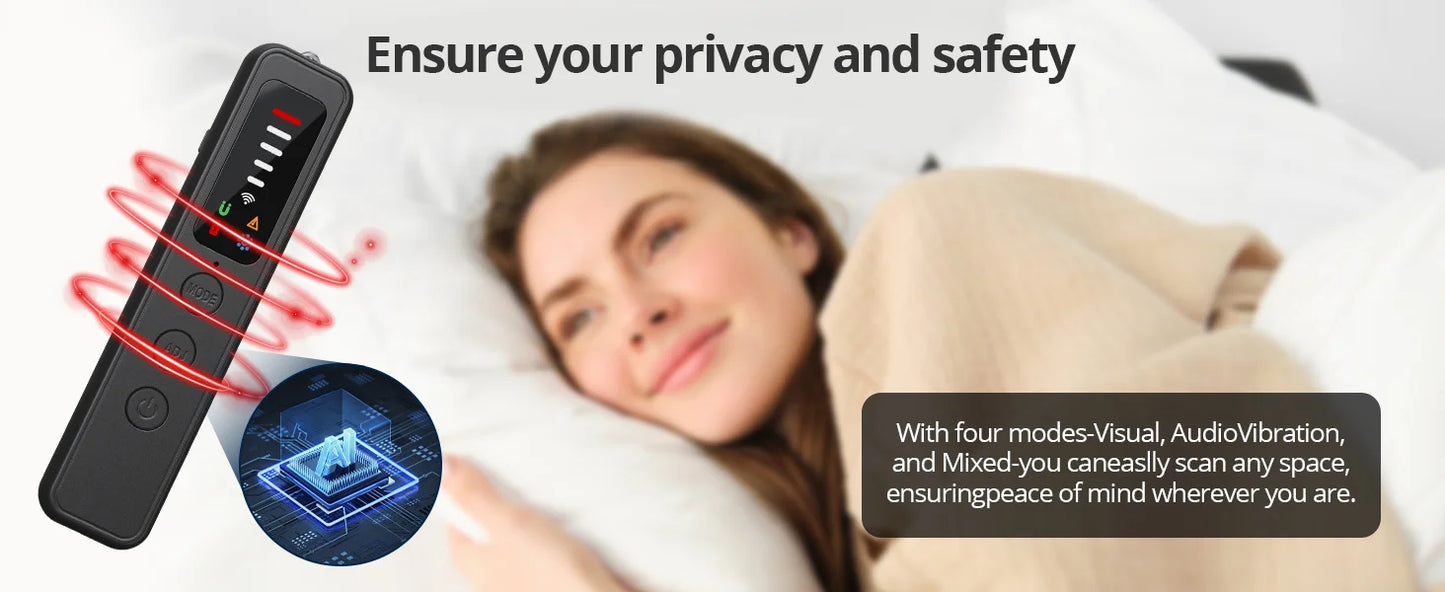 Gadgit Co AI-Powered Anti-Spy Detector | Hidden Camera, Bug & GPS Tracker Scanner