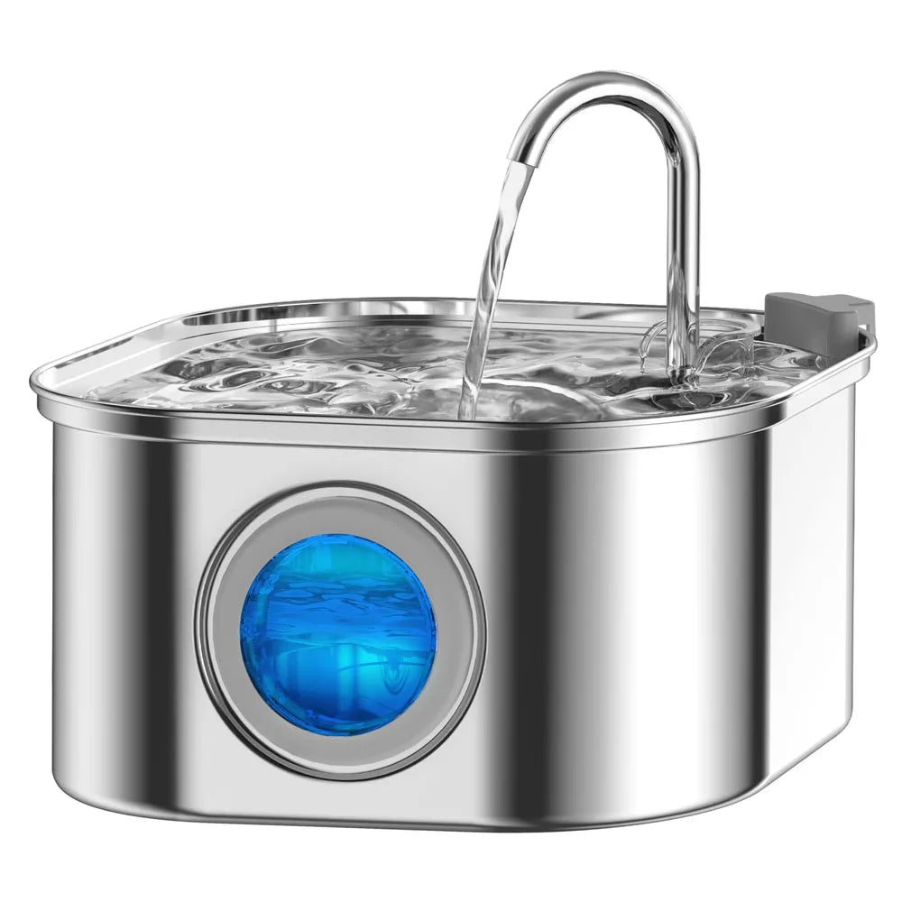 PetFlow Steel™ – 3.2L Stainless Steel Smart Pet Fountain