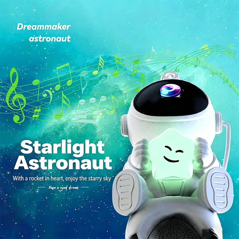 Gadgit Co™ Astronaut Galaxy Light Projector | Bluetooth Speaker, Remote