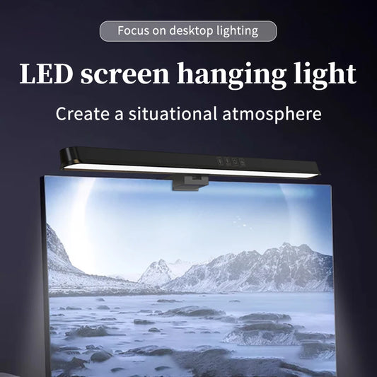 Gadgit Co™ Monitor Light Bar | Stepless Dimming, Anti-Glare, USB