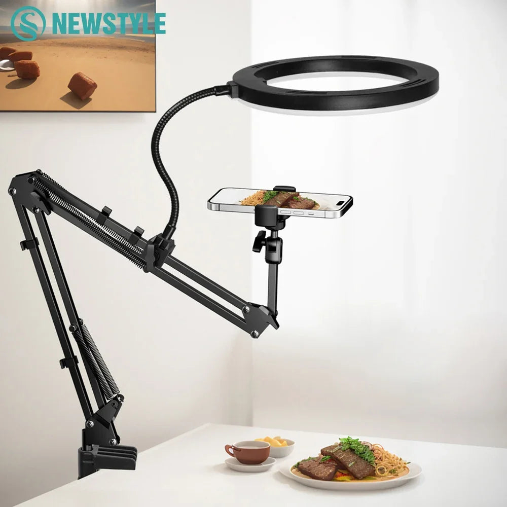 FlexGlow™ – LED Fill Light with Adjustable Arm Phone Holder