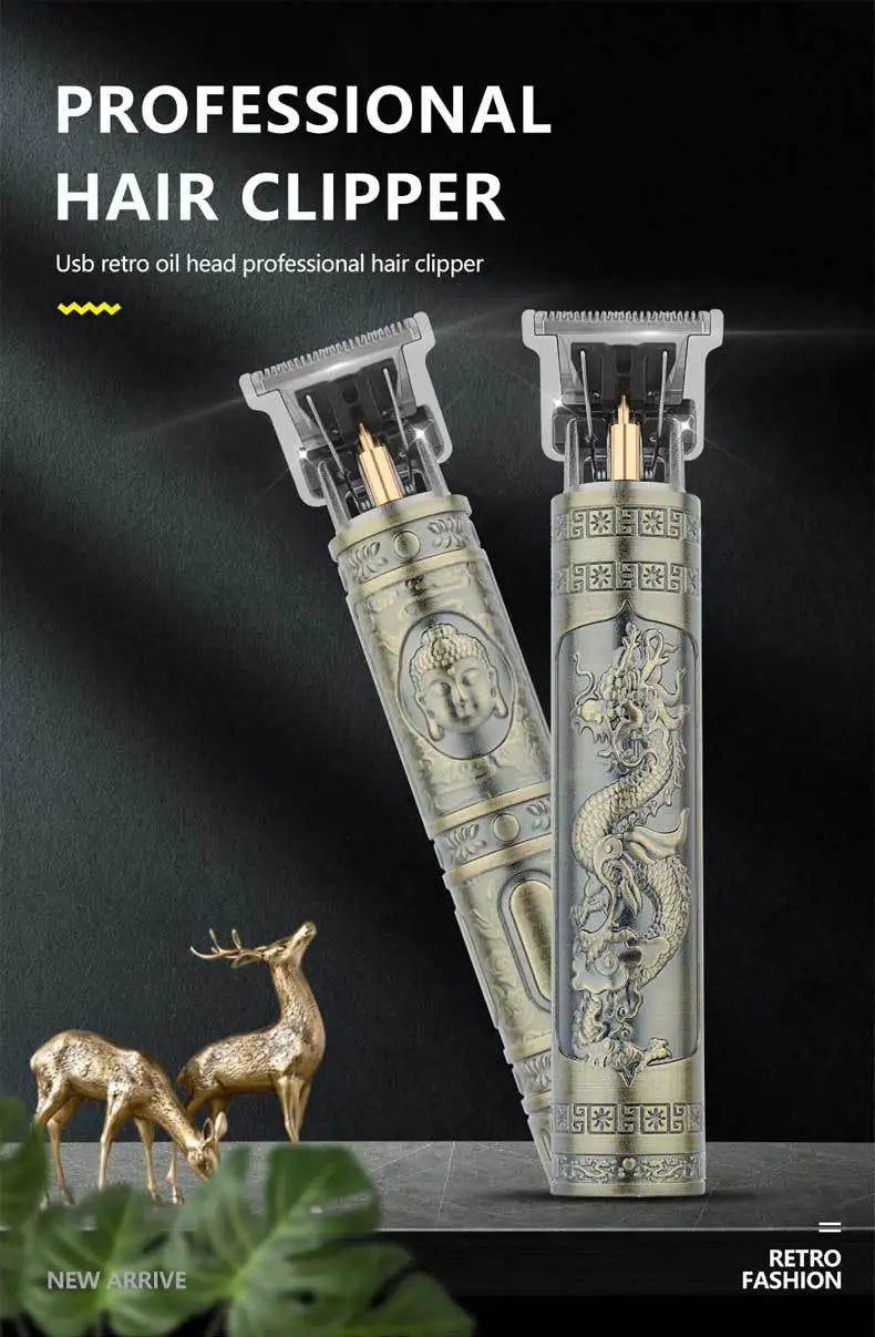 TrimMaster T9™ – Retro Precision Hair & Beard Trimmer