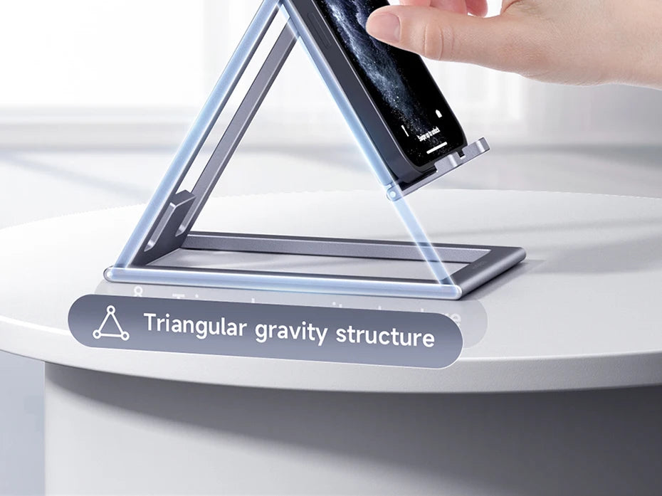 Gadgit Co™ – Foldable Aluminium Phone & Tablet Stand (360° Adjustable)