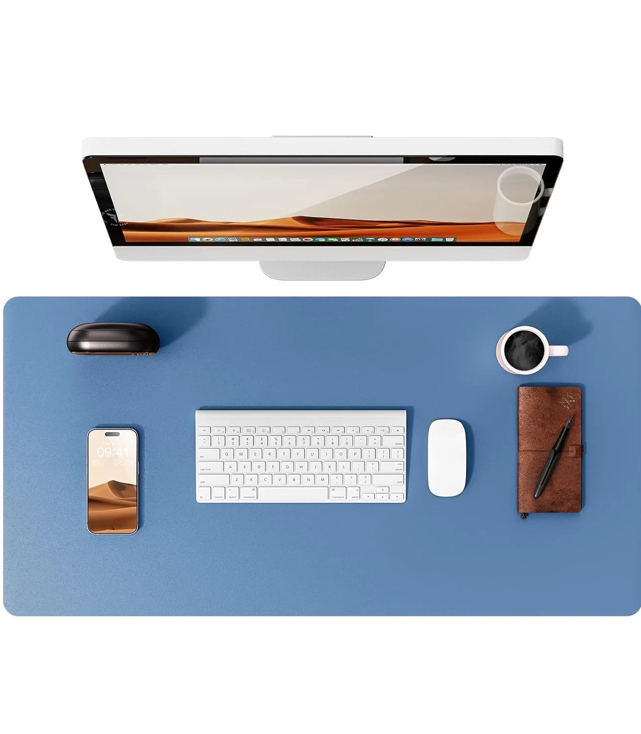 Gadgit Co™ PU Leather Desk Mat & Mouse Pad | Non-Slip, Waterproof, 5 Sizes