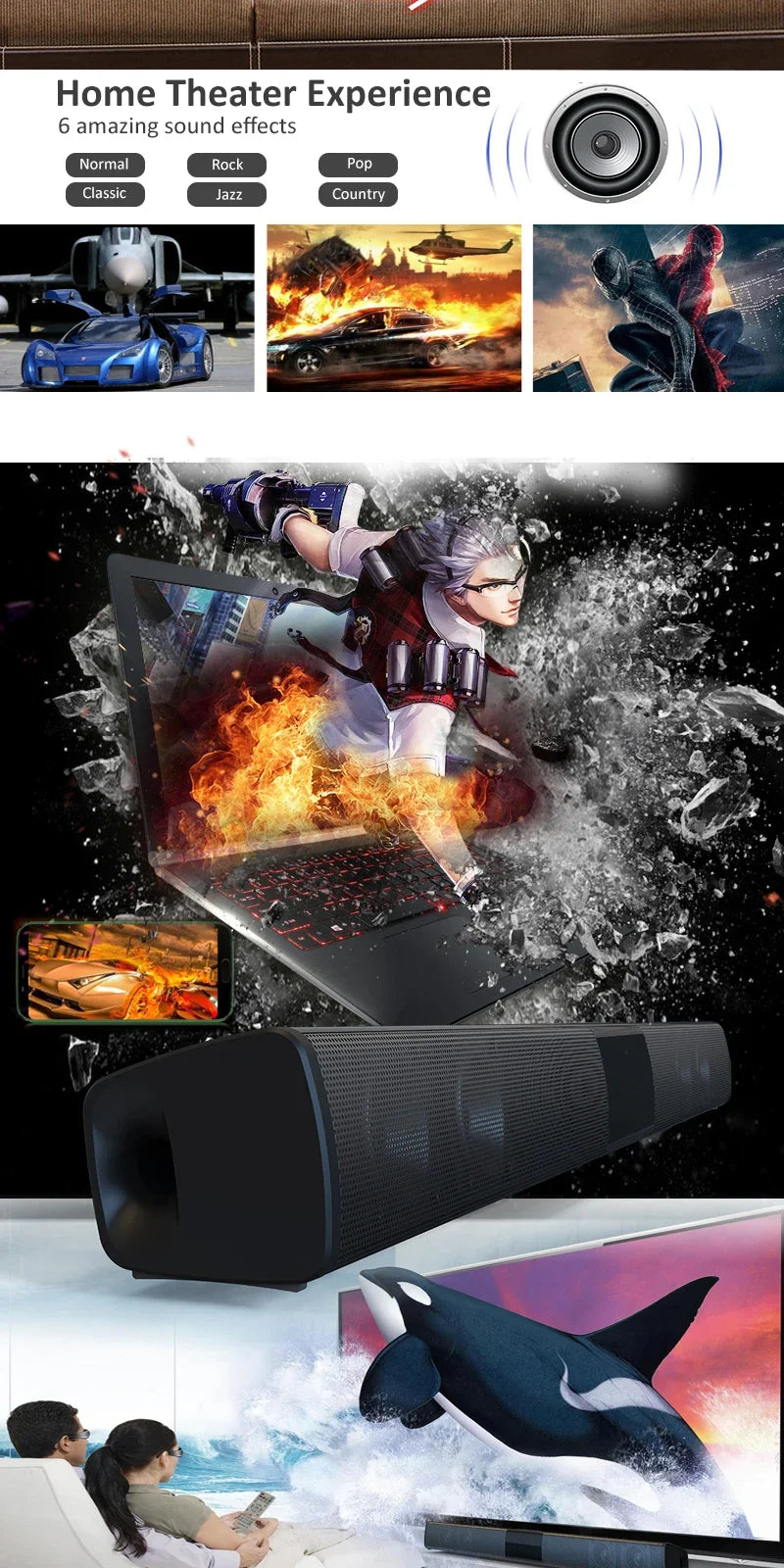 SoundCore Max™ – Portable Wireless Surround Soundbar