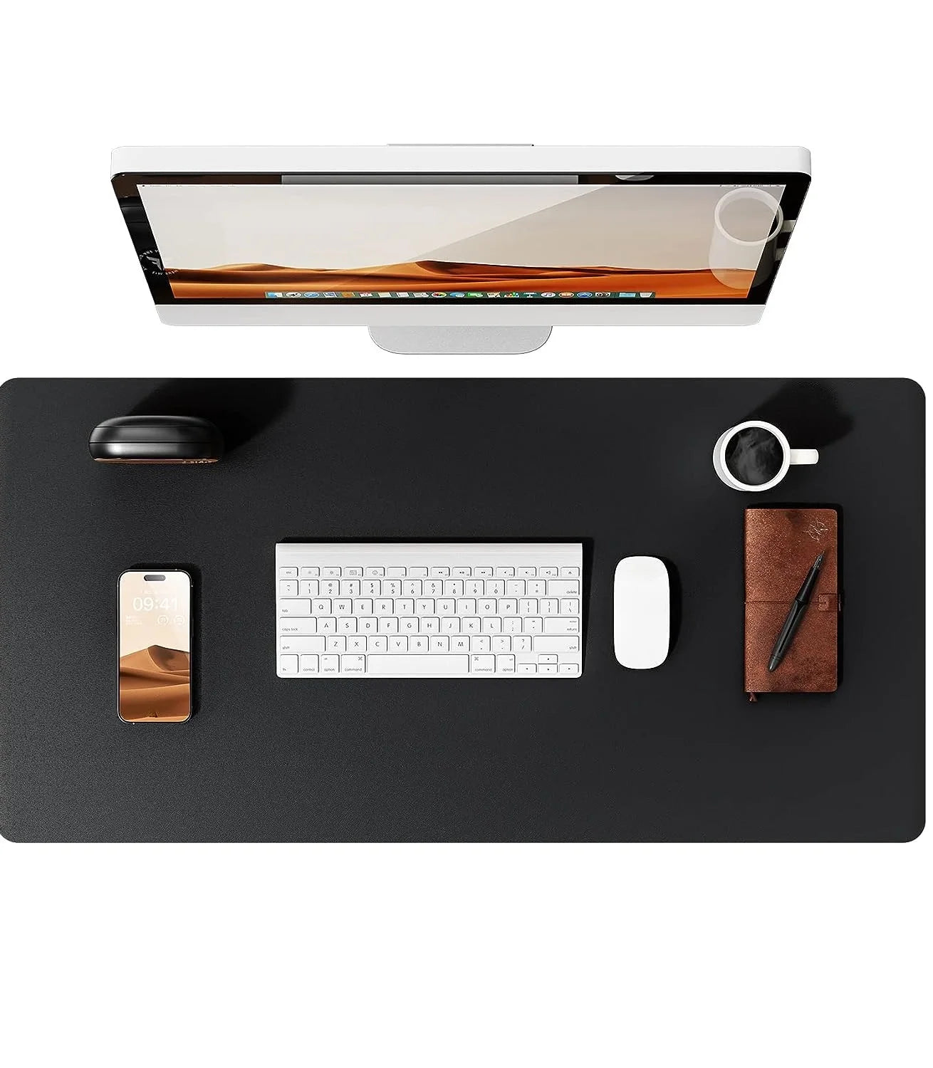 Gadgit Co™ PU Leather Desk Mat & Mouse Pad | Non-Slip, Waterproof, 5 Sizes