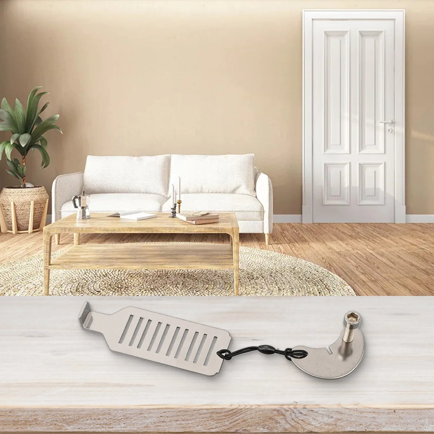 Gadgit Co Portable Stainless Steel Travel Door Lock | No-Drill, Hotel & Home Privacy