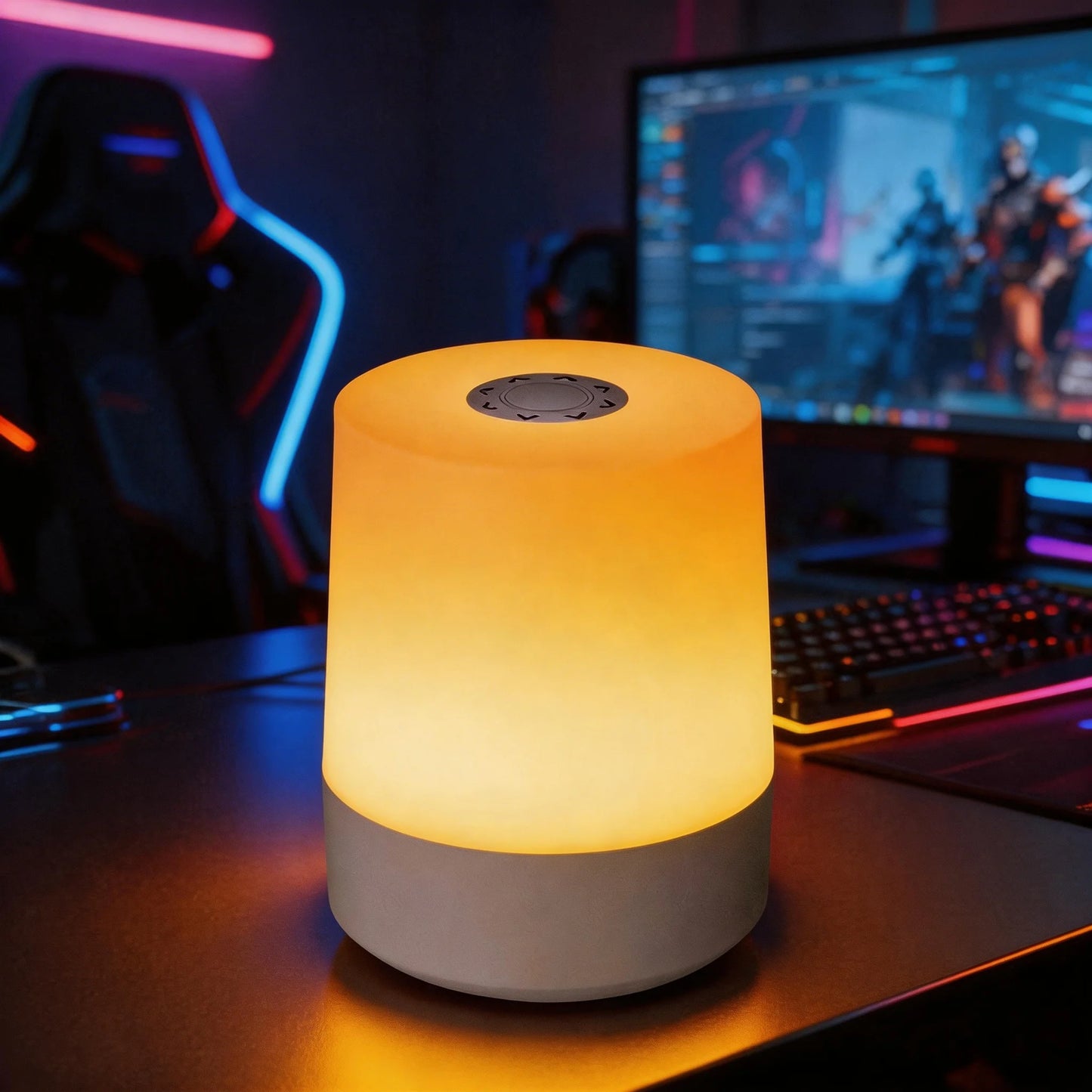 Gadgit Co ™ LED Night Light | RGB & 3CCT, Touch & Remote, USB Rechargeable