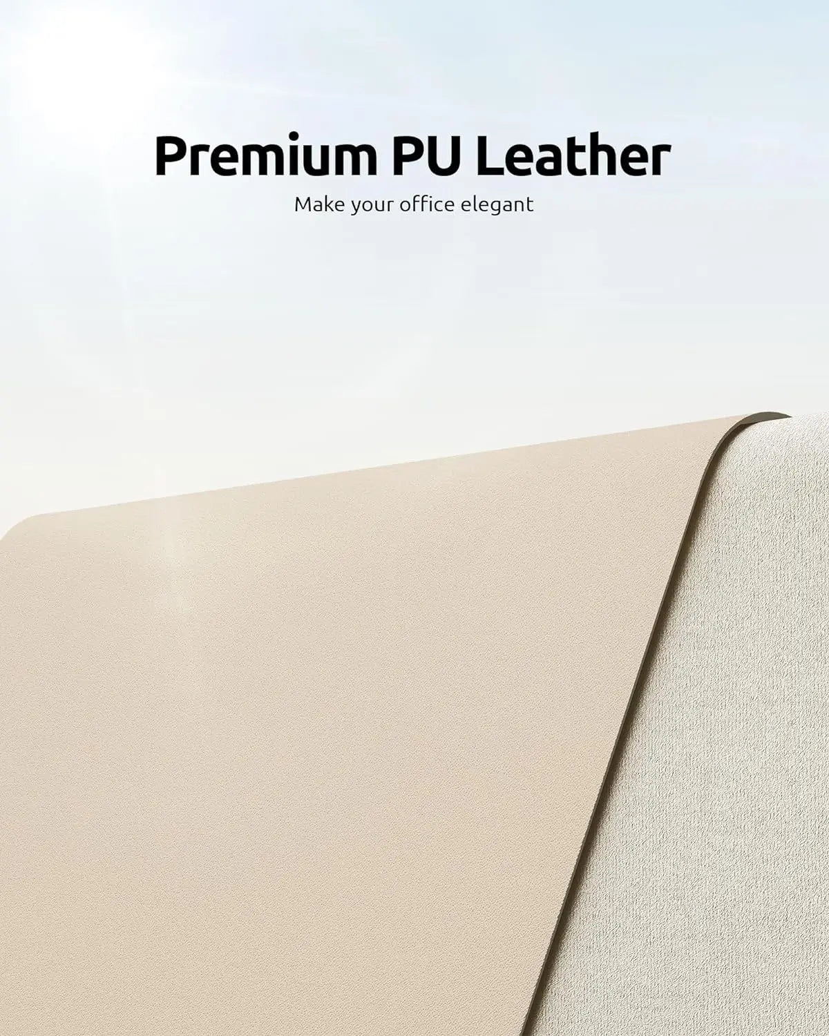 Gadgit Co™ PU Leather Desk Mat & Mouse Pad | Non-Slip, Waterproof, 5 Sizes