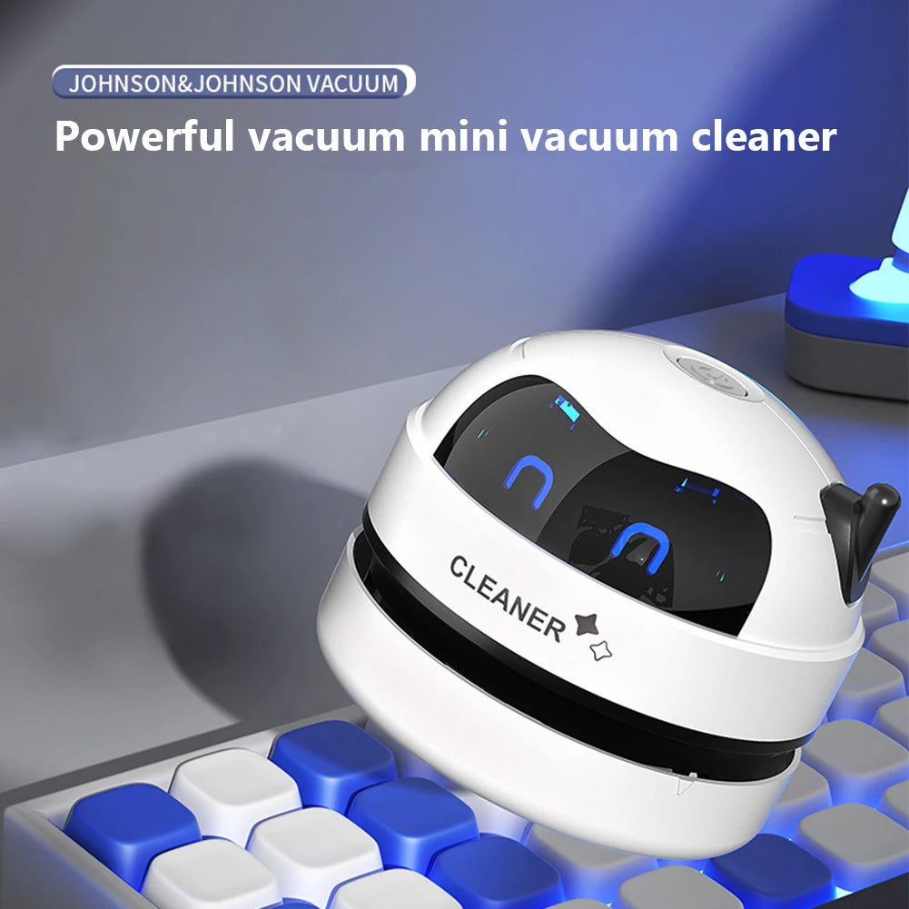 Gadgit Co Mini USB Desktop Vacuum Cleaner | Rechargeable, Detachable Nozzle, Pet Hair