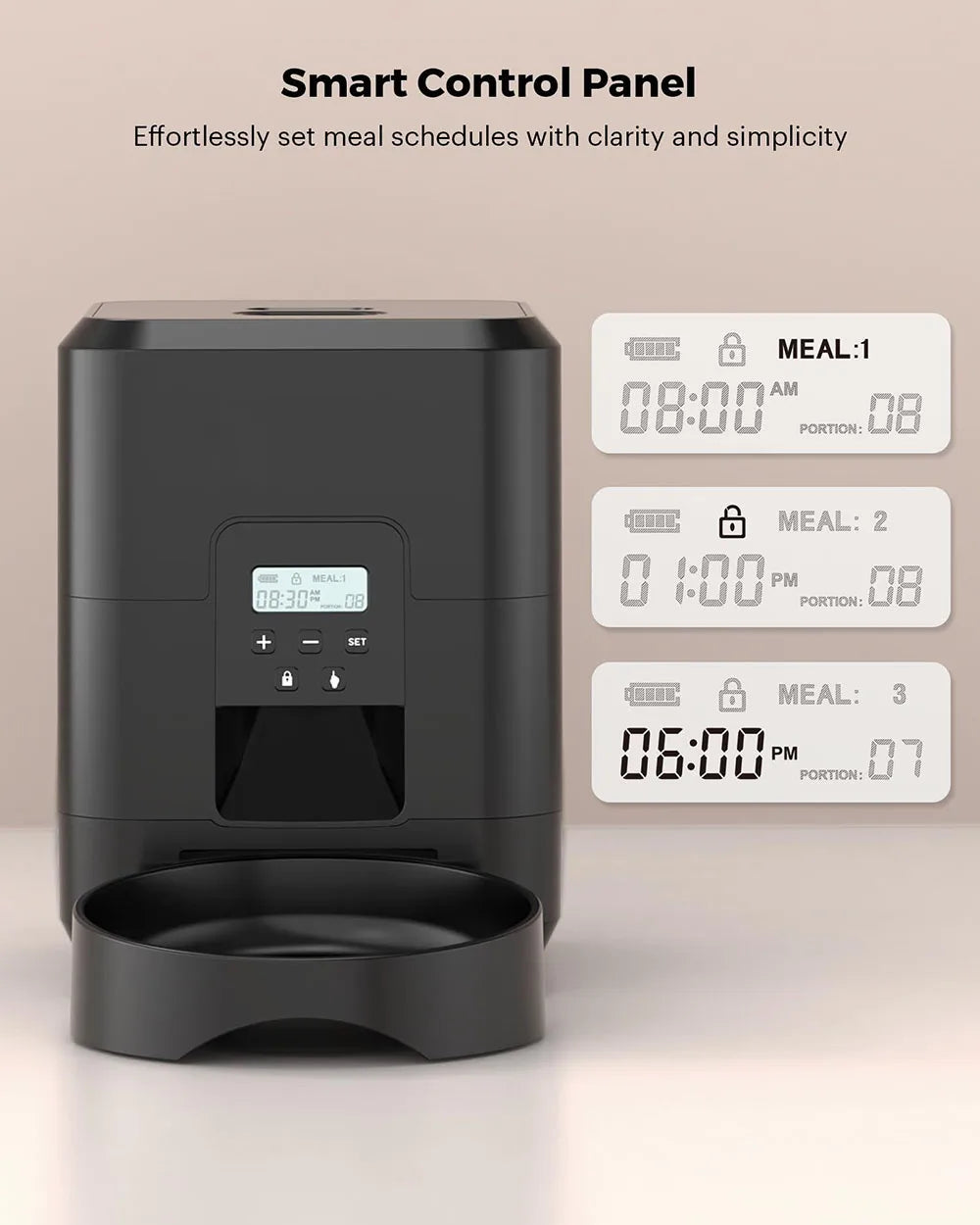 PetFlow Smart™ – Automatic Timed Pet Feeder