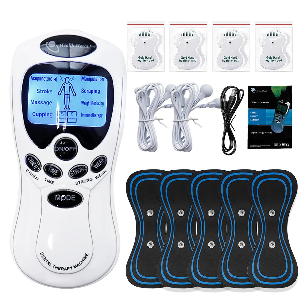 SANPKON TENS Machine Physiotherapy Electronic Pulse Muscle Stimulator for Neck Back Shoulder Hand Pain Relief Body Relaxation