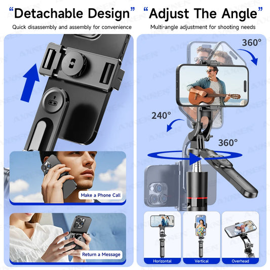 Gadgit Co™ – 1708mm Extendable Selfie Stick Tripod with Wireless Remote