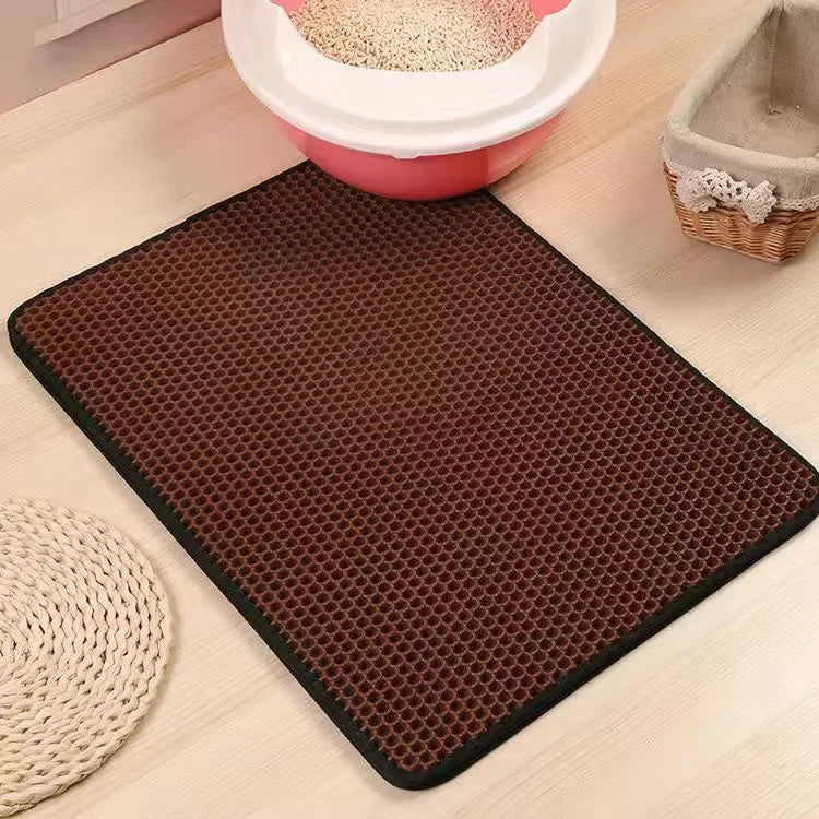 CleanPaw Duo™ – Double-Layer Waterproof Litter Mat