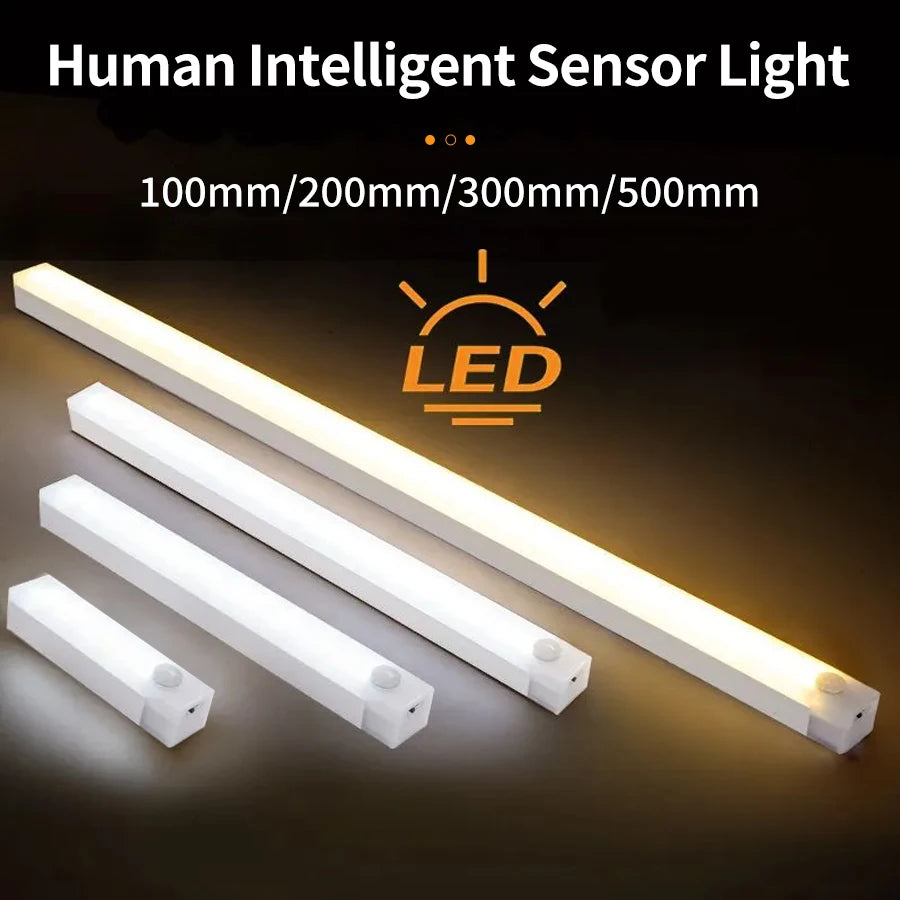 Gadgit Co PIR Motion Sensor Cabinet Light Bar | USB Rechargeable, 4 Sizes