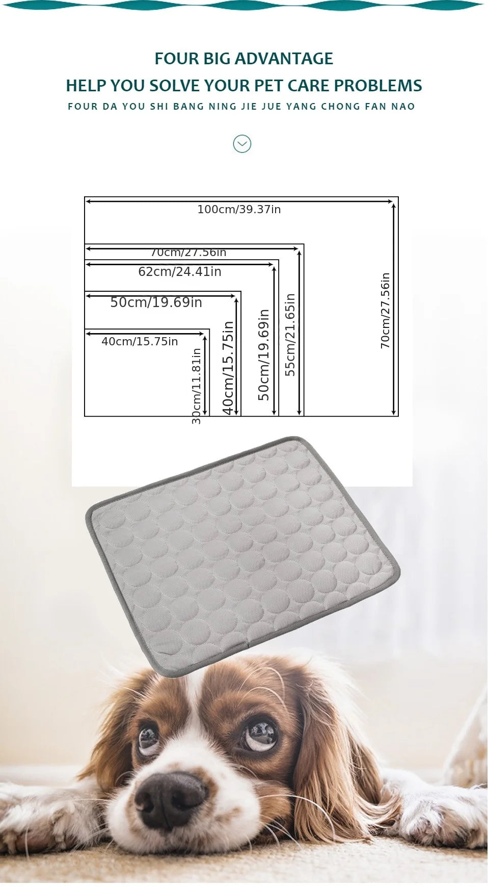CoolPaw Pro™ – Summer Cooling Pet Mat
