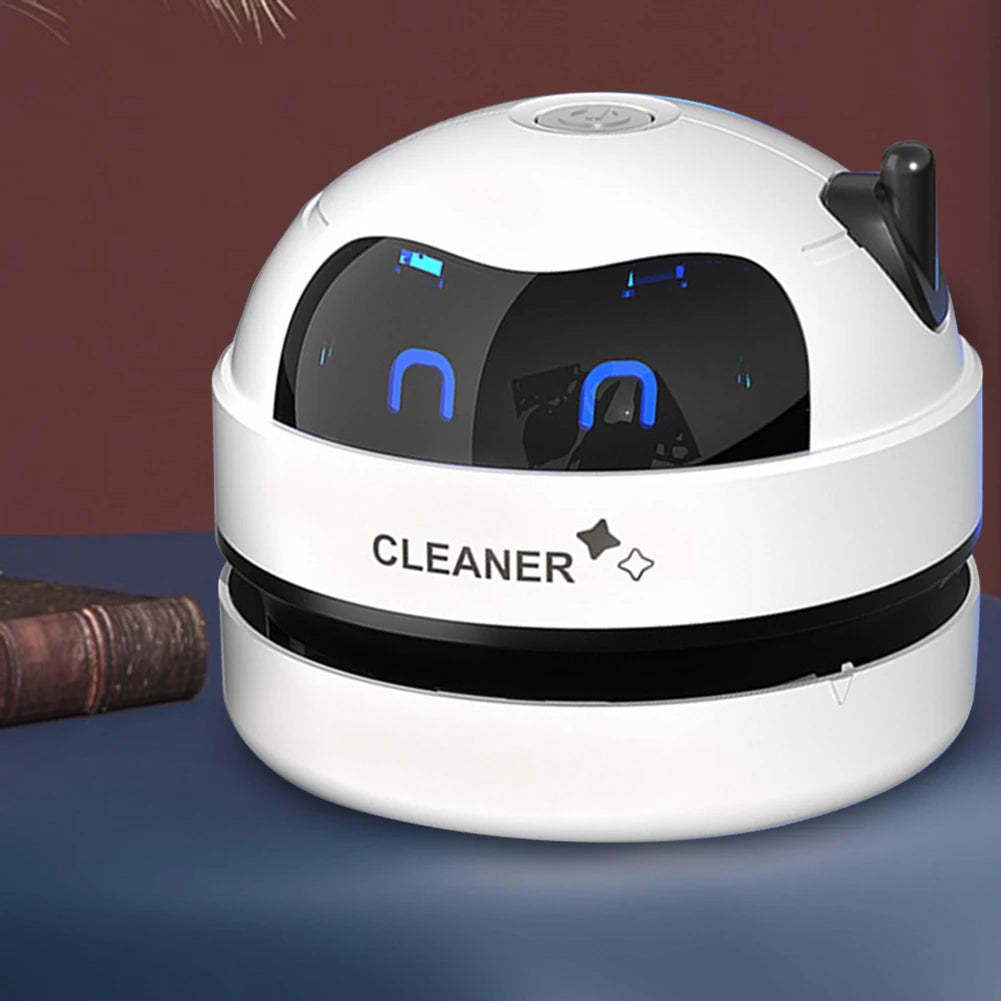 Gadgit Co Mini USB Desktop Vacuum Cleaner | Rechargeable, Detachable Nozzle, Pet Hair