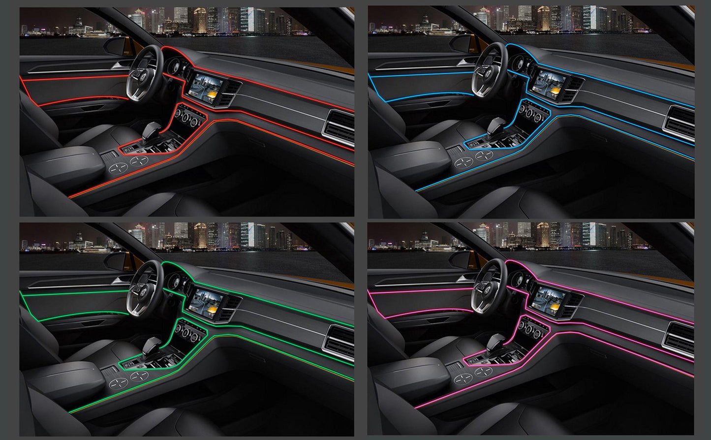 Gadgit Co 5M Neon EL Wire Car Interior Light | Flexible, 10 Colours, USB or 12V