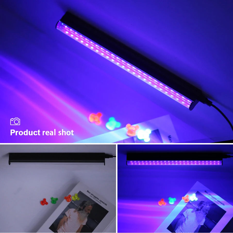 Gadgit Co UV Blacklight Tube | 395nm, 6W USB, T5 or T8 with Magnetic Mount