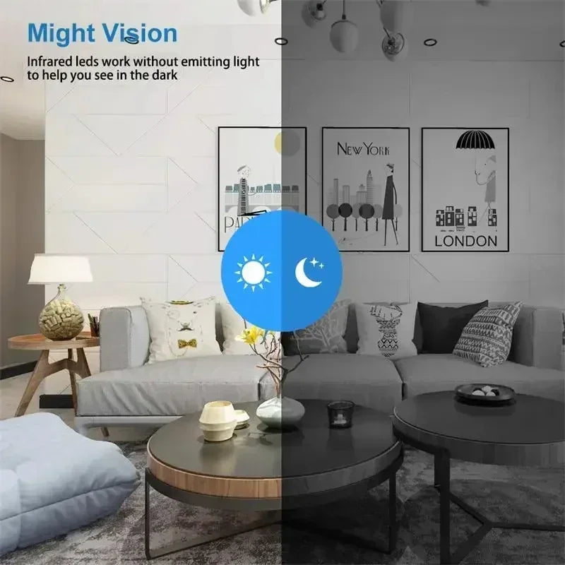 Gadgit Co 1080P WiFi Mini Security Camera | Night Vision, Motion Detection, Remote View