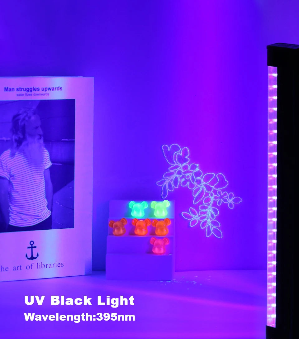Gadgit Co UV Blacklight Tube | 395nm, 6W USB, T5 or T8 with Magnetic Mount